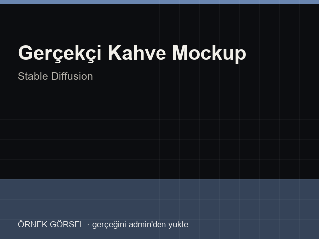 Gerçekçi Kahve Mockup