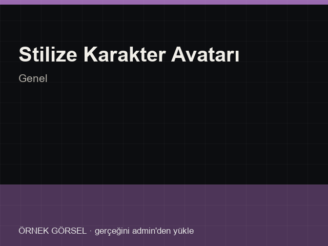 Stilize Karakter Avatarı