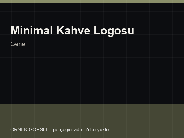 Minimal Kahve Logosu